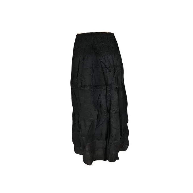 Women's Elegant Long Skirt - Black