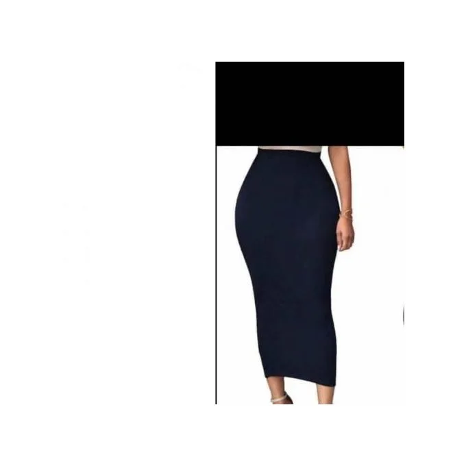 Women's Stretch Pencil Skirt - Black
