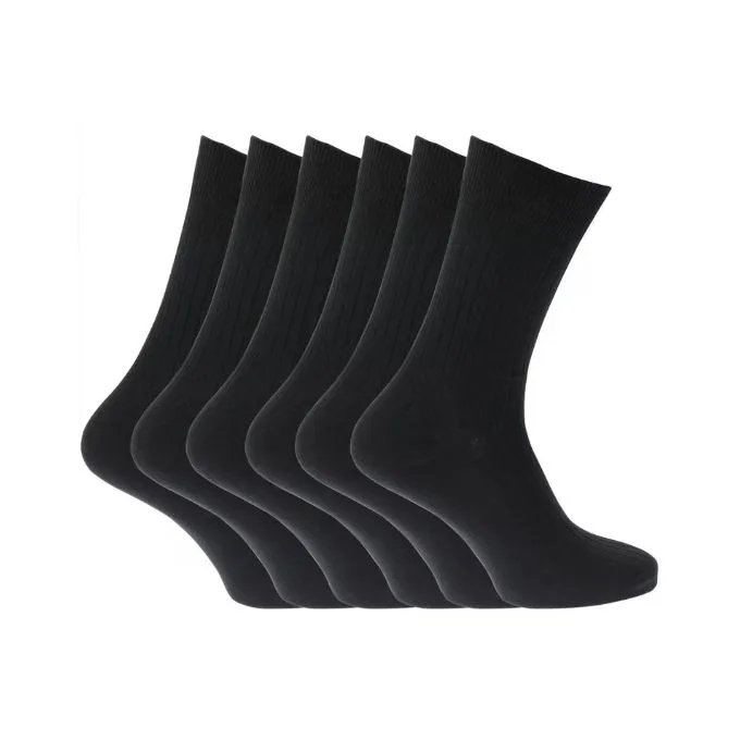 6-Pack Men's Long Cotton Socks