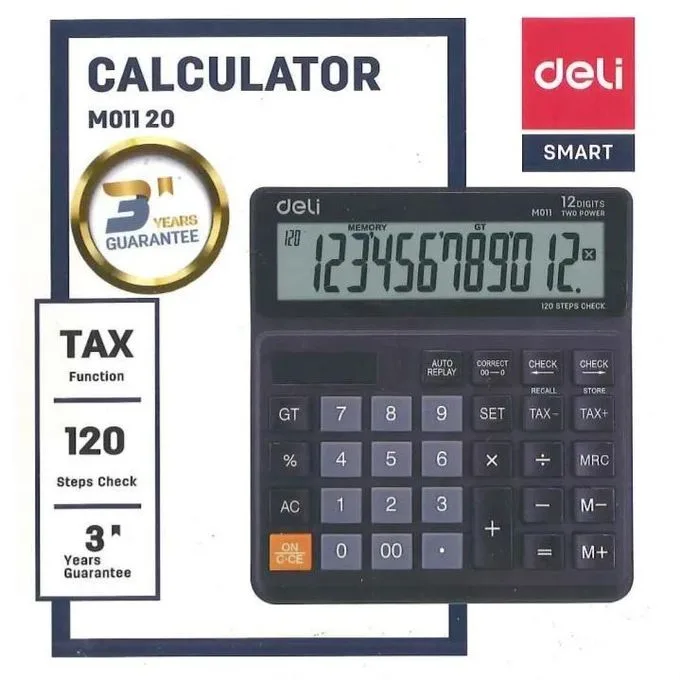 Deli M01120 Check And Correct Business Calculator