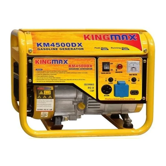 Kingmax KM4500DX Portable Petrol Generator - 1500W Peak, 220V