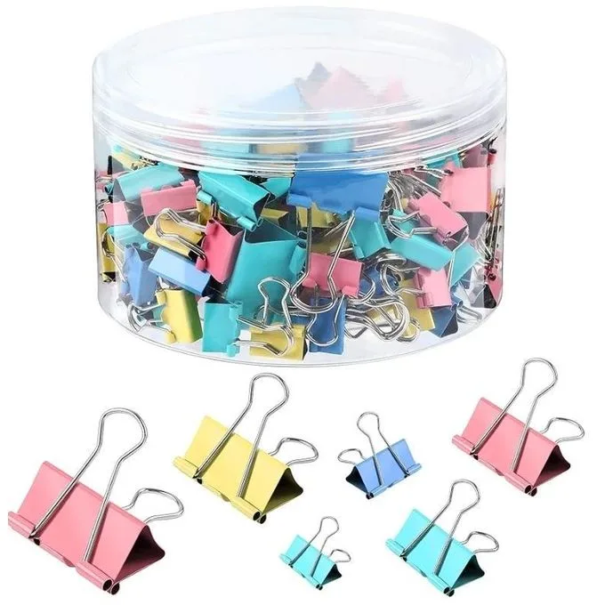 Office Binder Clips - Metal Binder Clips, Multipurpose, 48 Pieces