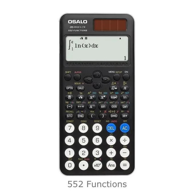 Osalo OS-991EX CW Scientific Calculator 552 Functions Level A Maths