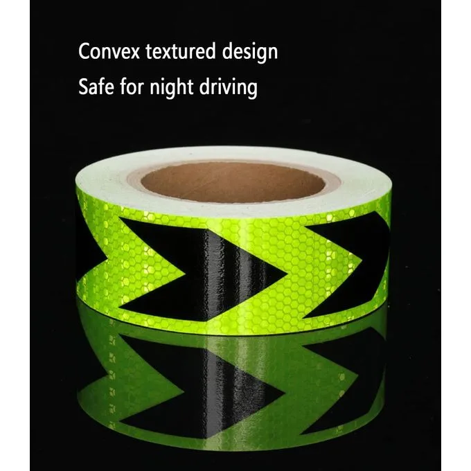 Reflective Tape,Safety Warning Tape, Arrow Reflective Tape Self-Adhesive, Waterproof High Intensity Reflective Sticker, Marking Tape