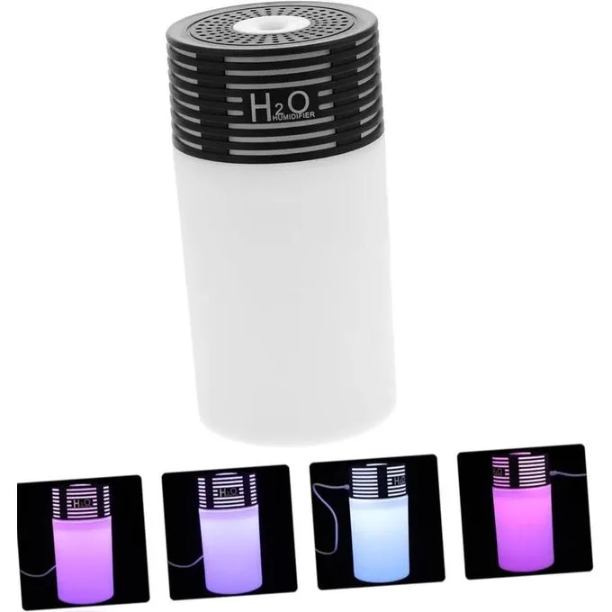 Ultrasonic Cool Mist Humidifier with Soothing Lights with Refreshing Atmosphere for Room, Office, Home, Car Humidifier