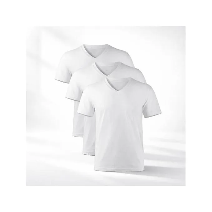 3-Pack Men's Casual T-Shirt - White