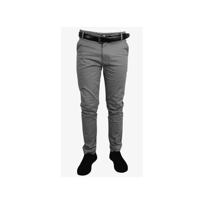 Men's Classic Khaki Trousers - Grey