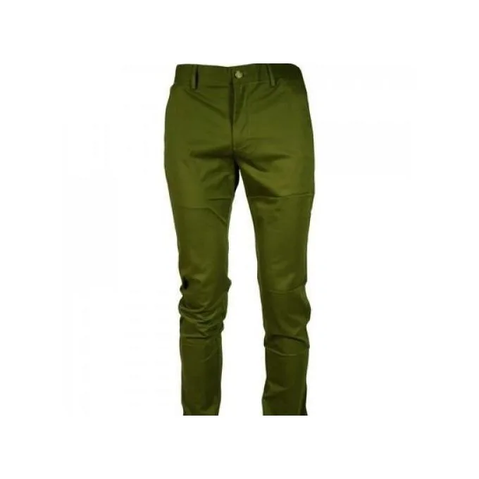 Men's Stretch Khaki Trousers - Green