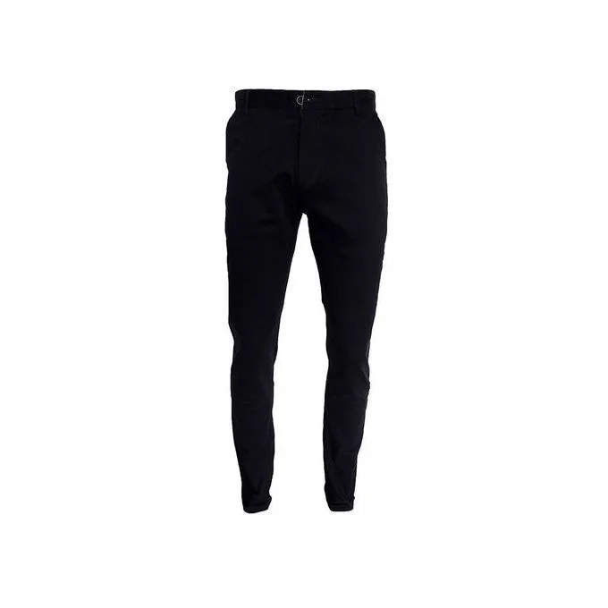 Men's Classic Khaki Trousers - Black