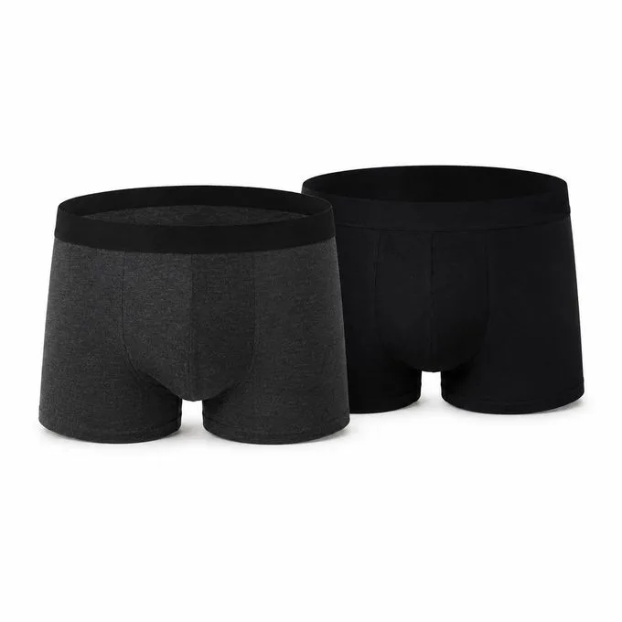 2-Pack Men's Cotton Boxer Underwear Everyday Comfort - Multicolor - Comfort-Focused Everyday Wardrobe Basics for Daily Wear