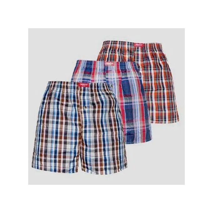 3-Pack Men's Comfortable Cotton Boxers